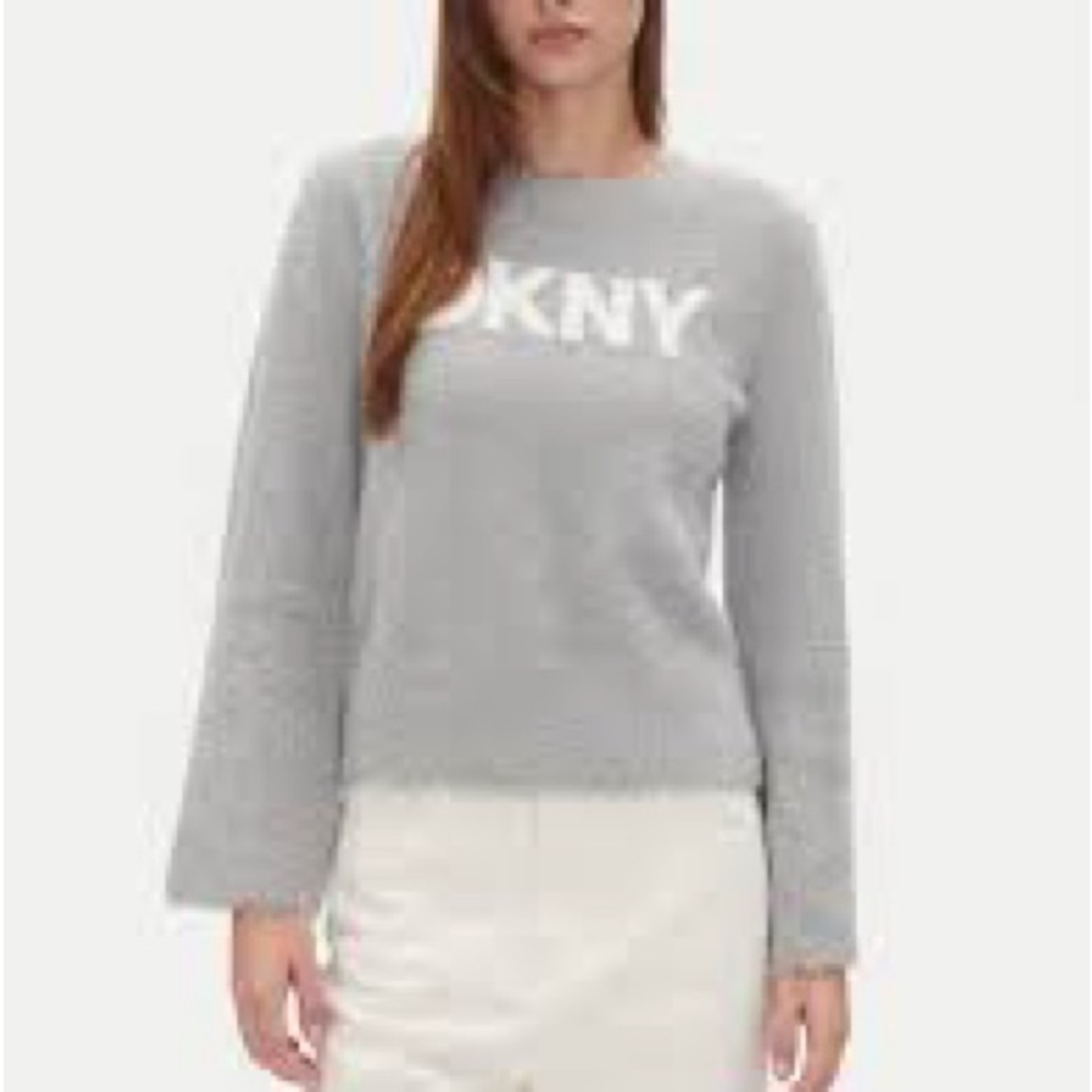 NWT DKNY Gray Glitter Pullover sweater